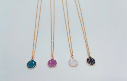 Colorful Smiley Face Necklace